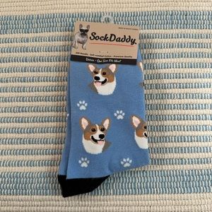 NWT Corgi “Sock Daddy” unisex socks